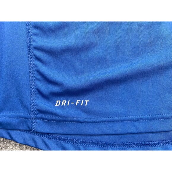Nike Dri-Fit Blue Long-Sleeve Athletic Shirt Mens Medium Football Comfort cool - Picture 2 of 6